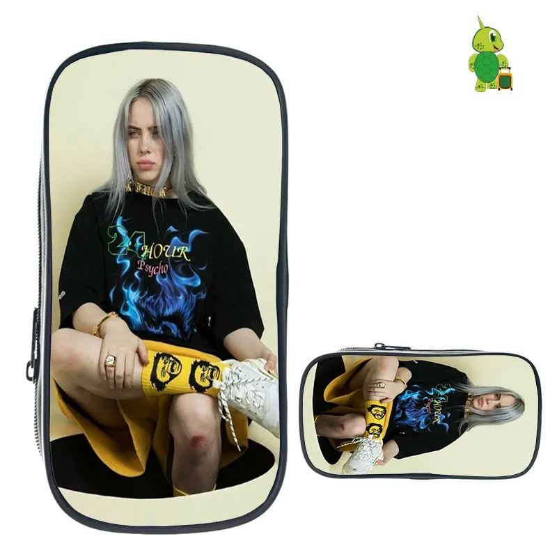 9 Billie Eilish пеналы для девочек-подростков, косметички, школьные принадлежности, канцелярские принадлежности, сумка для хранения, Billie Eilish, хип-хоп, косметичка - Цвет: 9