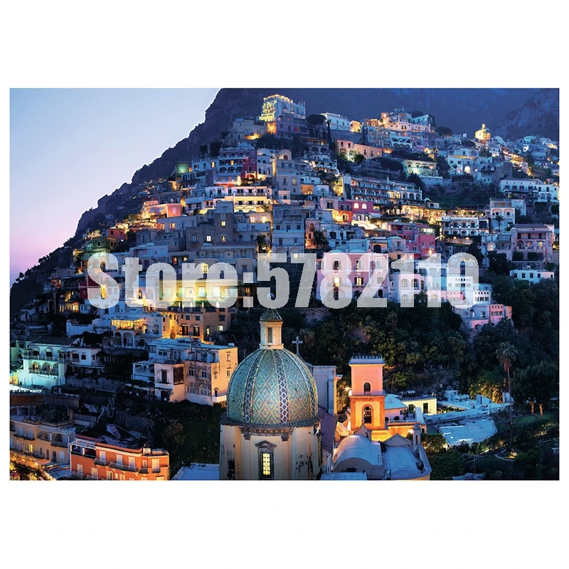 Алмазная мозаика Diy картина Bella Positano горный итальянский пейзаж Вышивка крестом