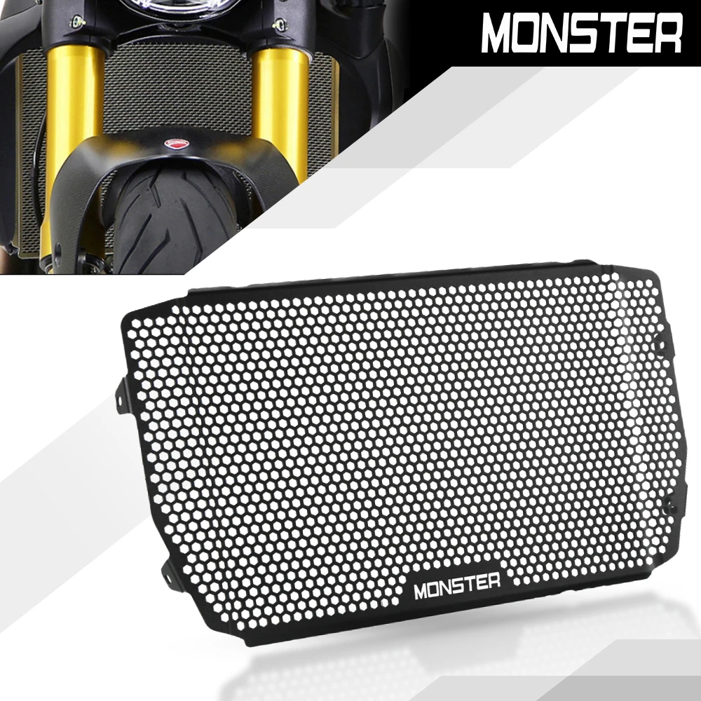 

Motorcycle Accessories For DUCATI MONSTER 821 Radiator Grille Cover Guard Protection Protetor MONSTER 1200 1200S 2014 2015-2020