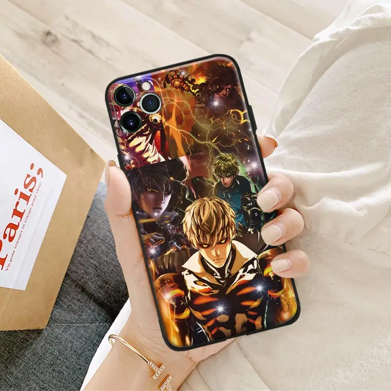 Силиконовый чехол Genos One Punch Man для IPhone SE 6 7 8 Plus X XR XS 11 12 13 Mini Pro Max Sumsung