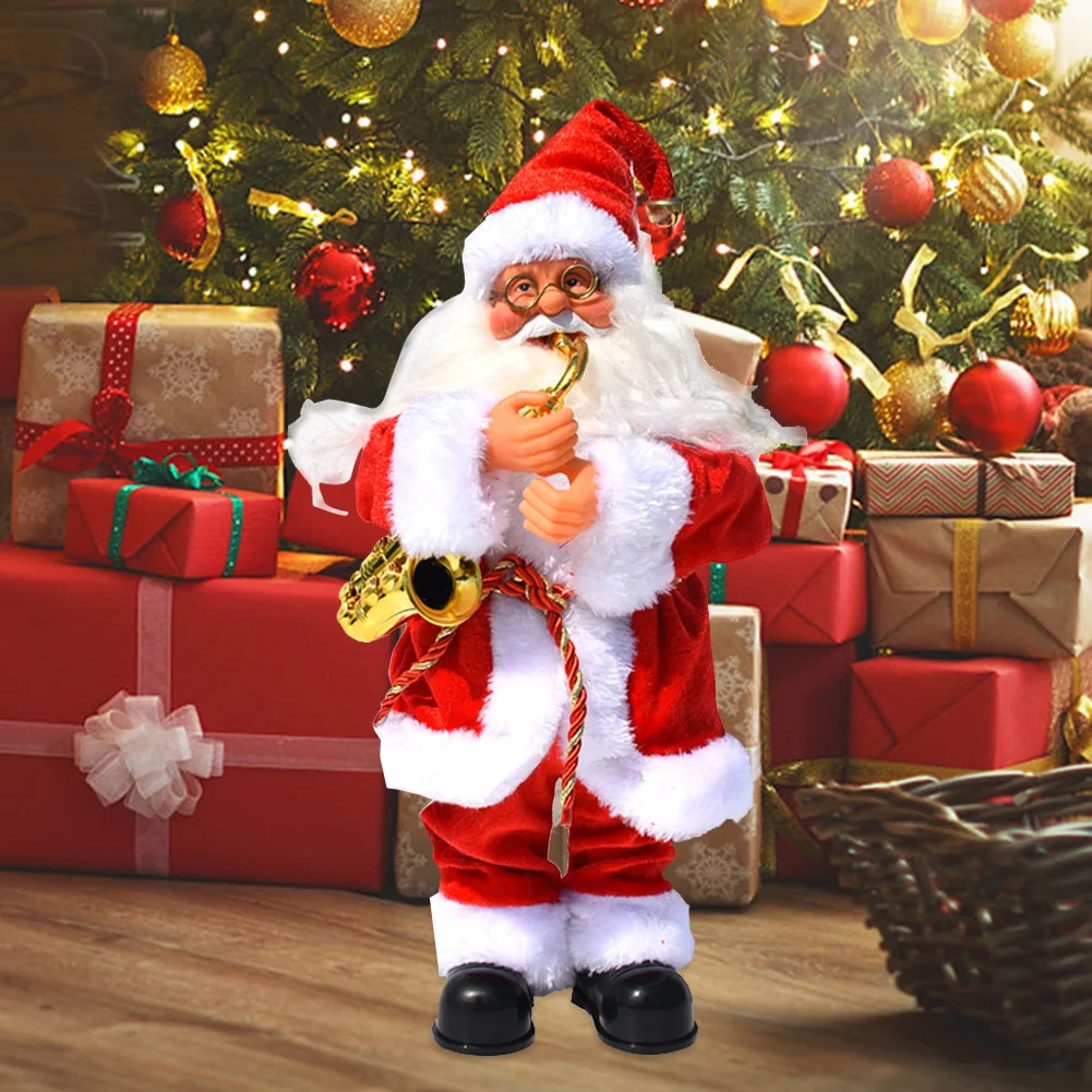 

Игрушка Рождественская электрическая для пения, танцев, Санта-Клаус, Рождественская плюшевая кукла с музыкой, детские рождественские игруш...