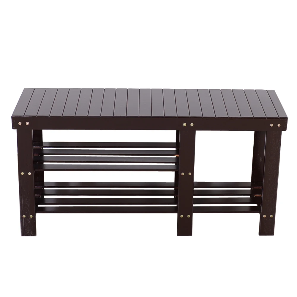 

Подставка для смены обуви, полка 90 см, полоска бамбукового типа с отсеком для сапог, кофе [Версия для сапог] США Запасы