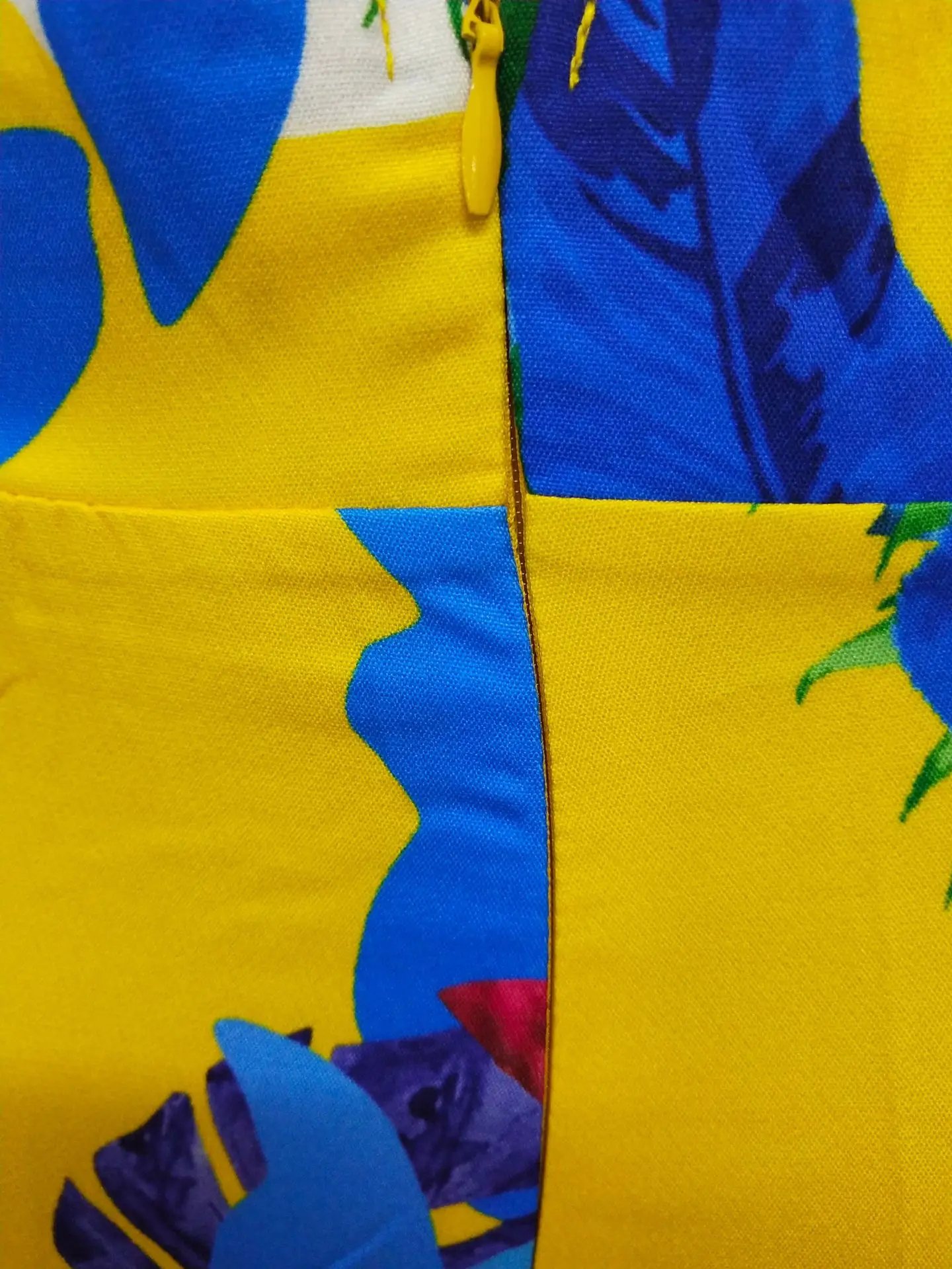 

Color Block Floral Print High Waist Zipper Summer Women Trousers Hot Style Model European and American Casual Fashion