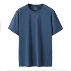 Быстросохнущая Спортивная Мужская футболка 2022 с короткими рукавами, летняя повседневная сетчатая хлопковая Футболка больших размеров 6XL 7XL 8XL, футболка для спортзала, одежда