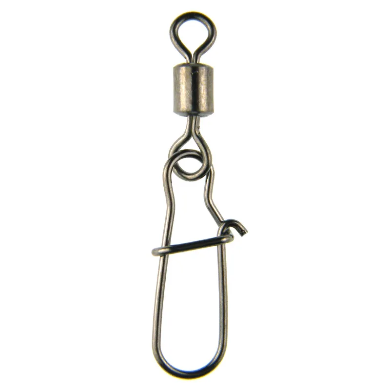 100 шт./кор. рыболовный Вертлюг из нержавеющей стали с защелкой и подшипником |