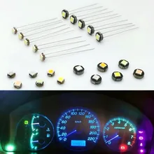 10PCS T1 T3 T4.2 T4.7 T5 Car Bulb LED Lights12V 1SMD Instrument cluster lamp indicator central control CD air conditioning lamp