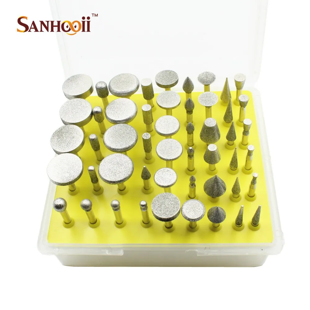 50 шт. 3 2 мм хвостовик алмазная шлифовальная резьба полировальная Шлифовальная