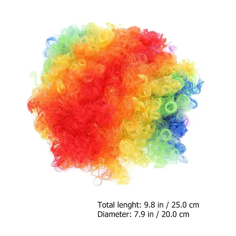

1 Set Adult Clown Colorful Wig Dress Up Nose Cosplay Props Party Supplies Clown Performance Dress Up Props