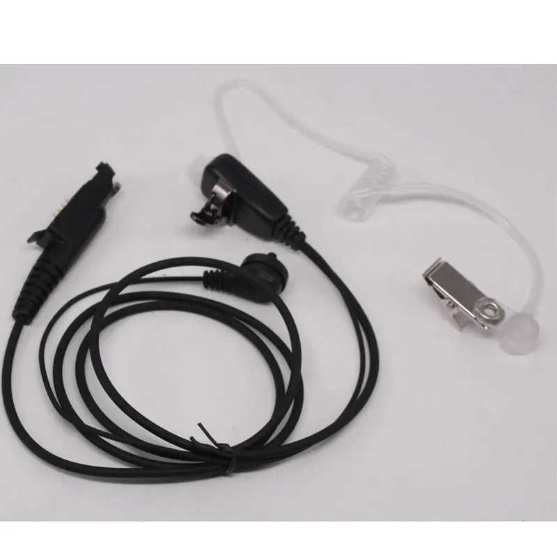 2 wire Air Acoustic PTT Earpiece for Motorola GP328 Plus GP338 Plus GP344 GP388 GL2000 W/mic Air Tube for Earphone, Ear Mic