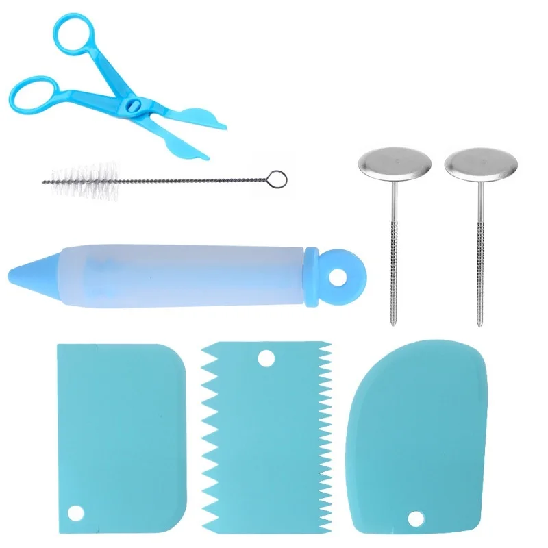 8/24 шт. Нержавеющая сталь Кондитерские насадки для крема с кондитерский мешок