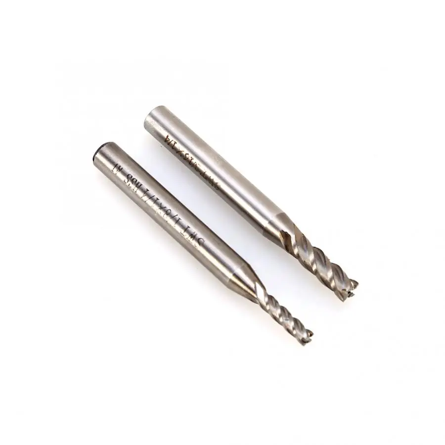 Концевая фреза с 4 канавками и прямым хвостовиком 1/4 дюйма 1/8 3/16 дюйма|Фреза| |