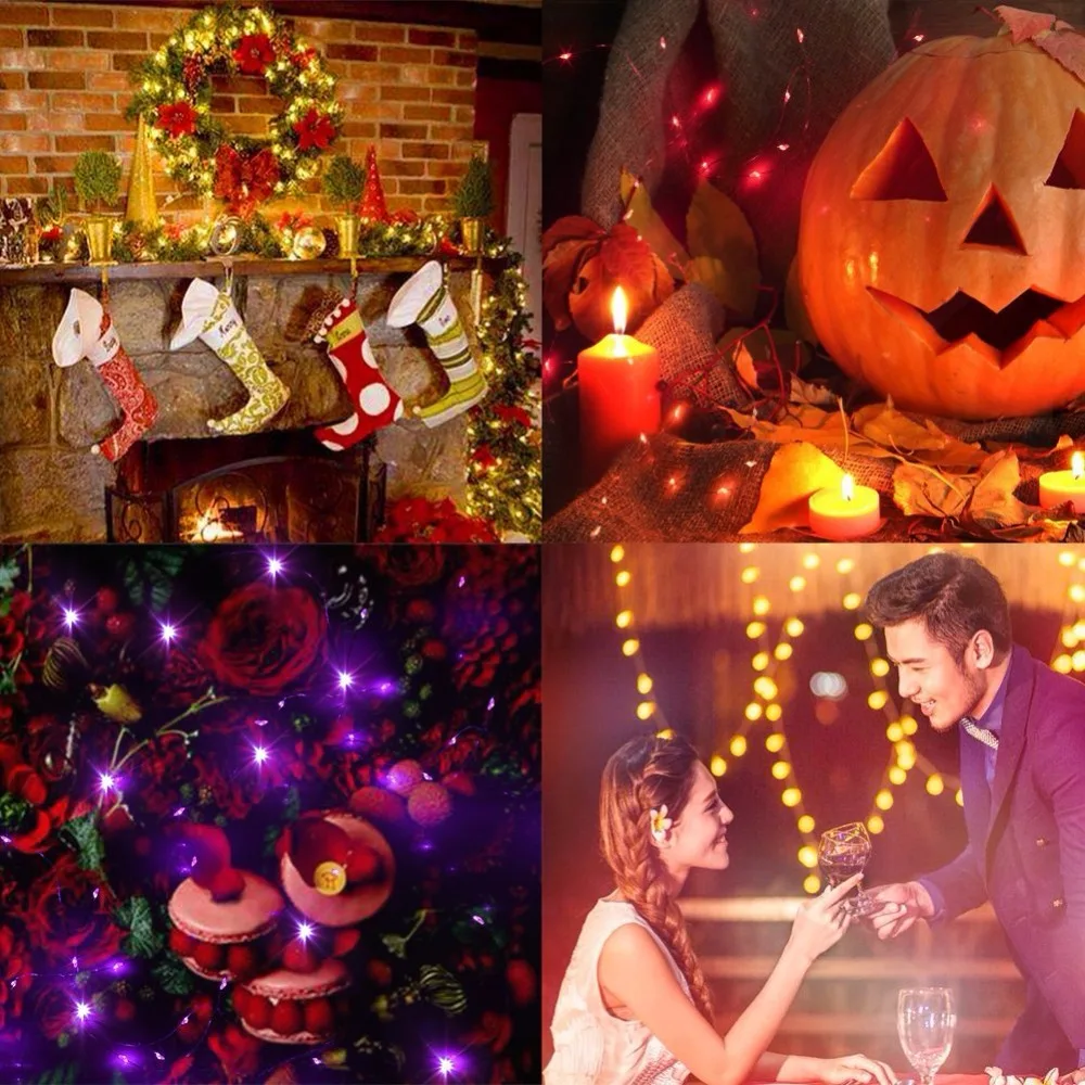 

Fairy LED String Lights 10LED/M 10M 5M 2M 3XAA Battery Operated LED Holiday Light for Garland Party Wedding Christmas Decoration