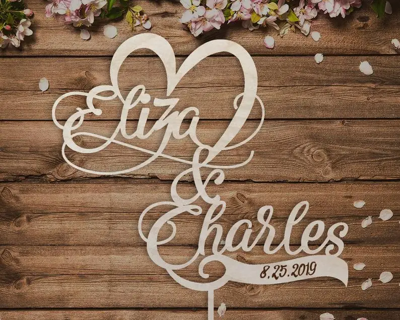 Деревенский Топпер для свадебного торта Свадебный невесты и жениха