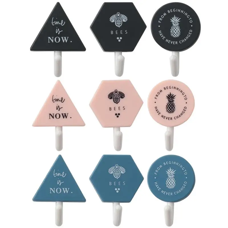 3 шт. Скандинавская настенная вешалка INS для одежды наклейки с крючками двери