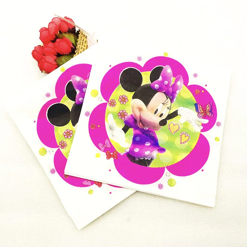 Вечерние украшения с Минни Маус принадлежности для детской тематики тарелки