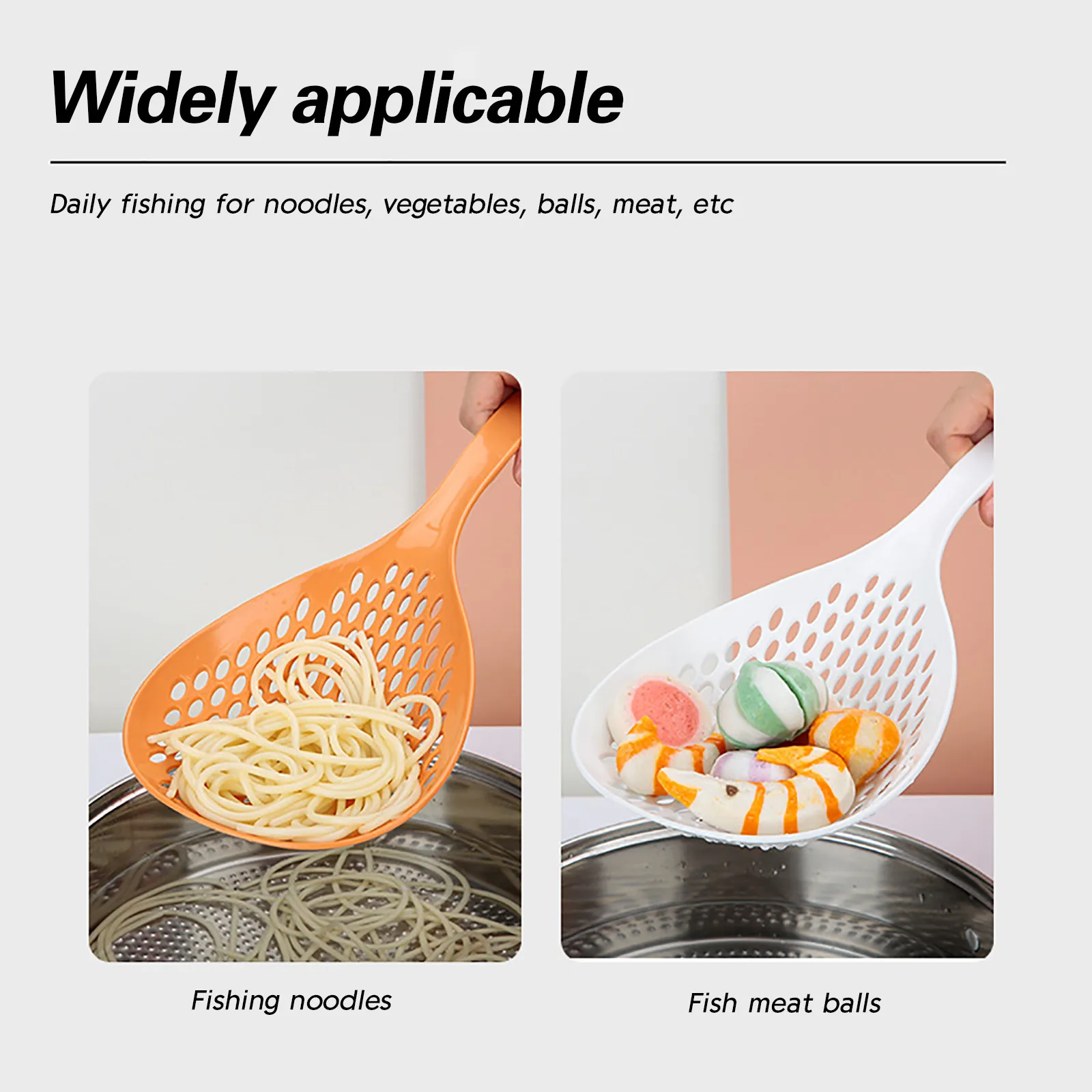 1 шт. кухонный нейлоновый ложка для супа черпак анти-ожогов ситечко длинная ручка