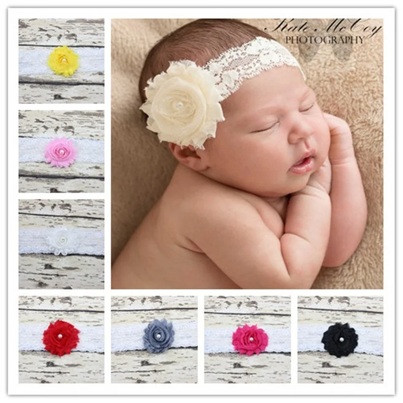 

Новые модные кружевные штаны; Эластичные Детские повязка на голову «сделай сам», украшенное цветами и бусинами простые детские аксессуары ...