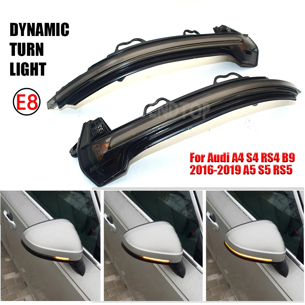 

2Pcs/Lot Dynamic Blinker LED Turn Signal Lamp For Audi A4 S4 RS4 B9 2016-2019 A5 S5 RS5 Car Light Direction Indicator