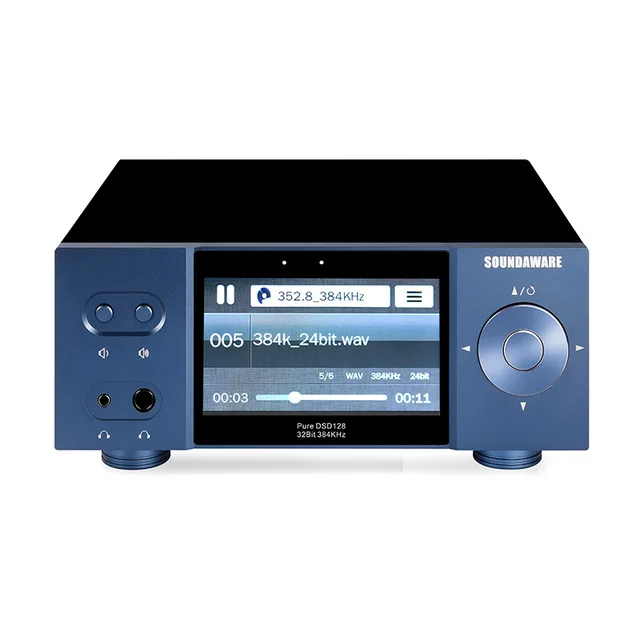 SOUNDAWARE A1 Национальный HIFI потоковый музыкальный плеер Многофункциональный интегрированный настольный с ЦАП двойной усилитель для наушников - Цвет: blue