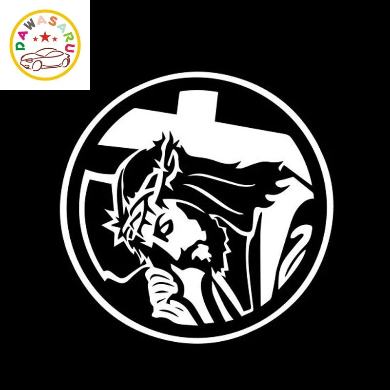 Наклейка для автомобиля с изображением Иисуса Христа Божьего Креста