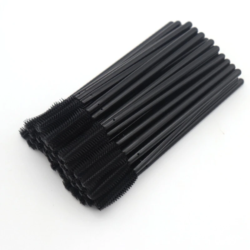 

5 Sticks Silicone Knife Type Eyelash Brush Eyelash Eye Lash Black Disposable Mascara Wand Brush Spoolies Makeup New