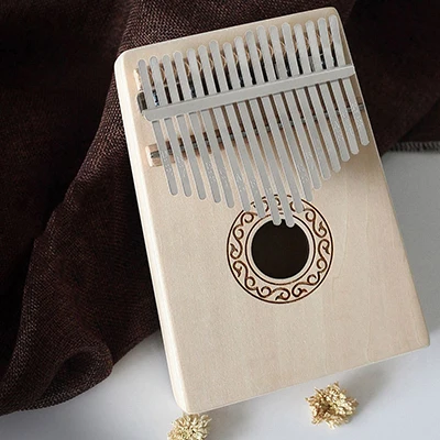 Wood Color B Калимба 17 ключ Африканский музыкальный инструмент Picea Asperata твердой древесины калимба большой палец пианино с обучения книга Мелодия молоток - Цвет: Wood Color B