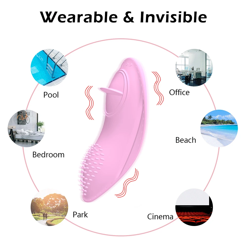 Беспроводной дистанционный Вибратор в трусики 10 скоростей невидимая