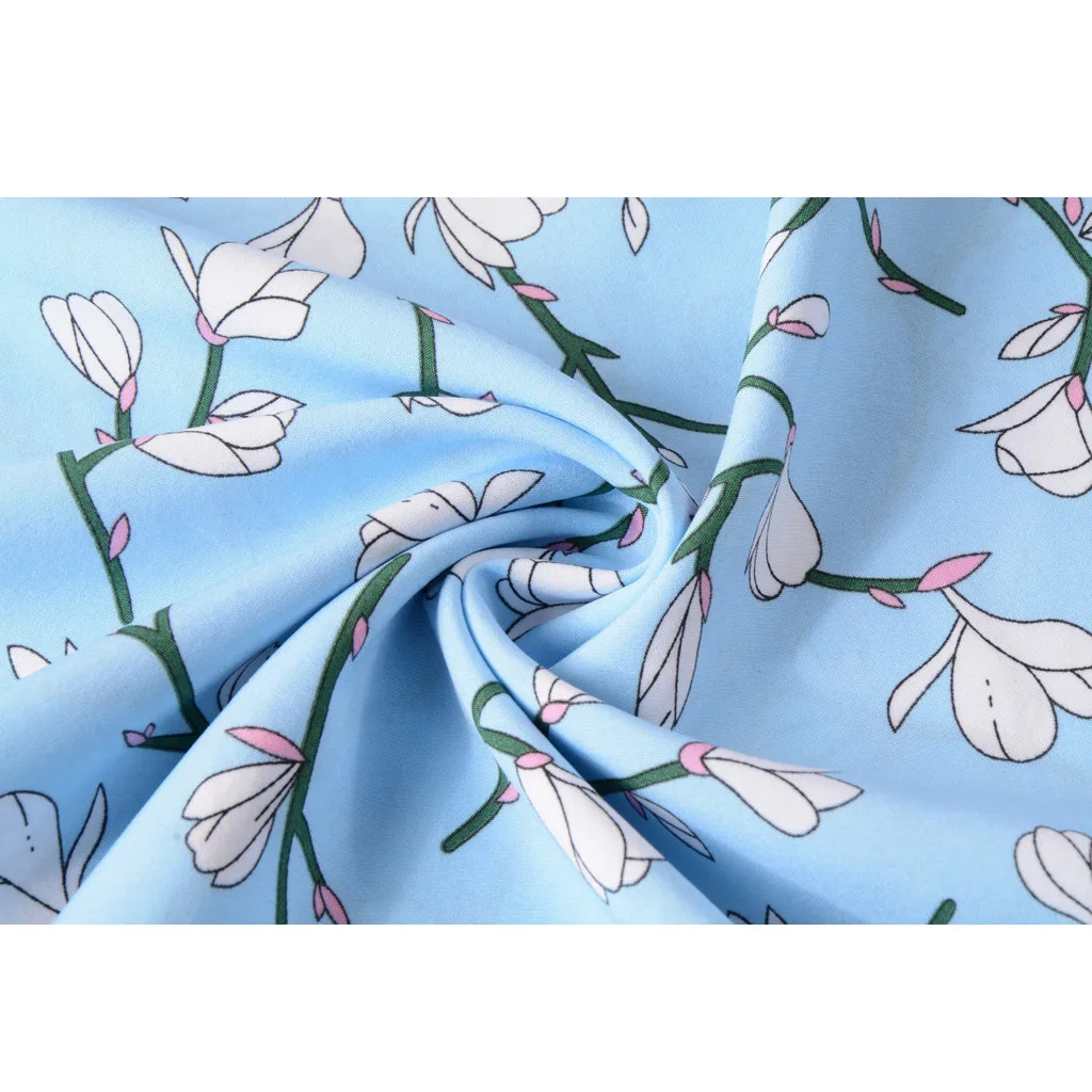 Женское офисное платье 38 # с V образным вырезом праздничное цветочным принтом