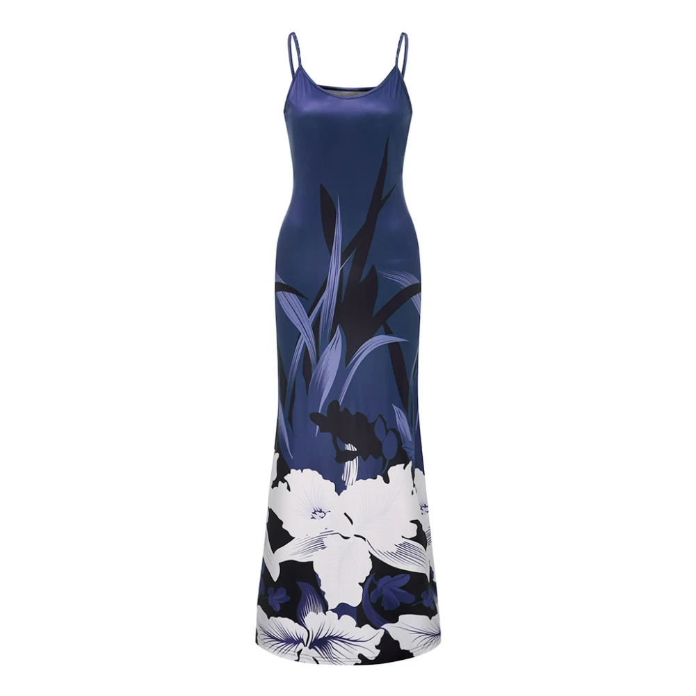 Женское платье с V-образным вырезом на бретельках | Женская одежда