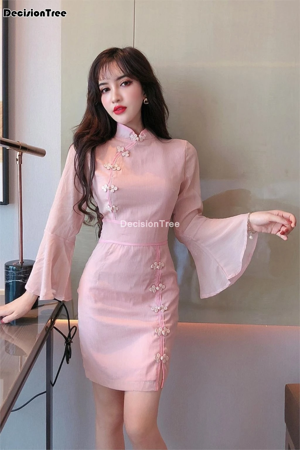 2021 китайское платье Ципао вечернее для ночного клуба женское облегающее