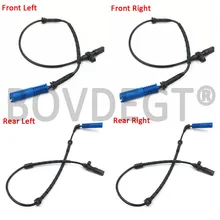 Front/Rear Left and Right 4pcs ABS Wheel Speed Sensor for BMW X5 E53 34526756380 34526756573 34526756379 34526752016 2000-2006