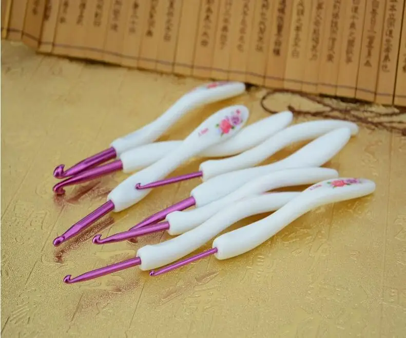 Новинка 8 шт. ручка для плетения из АБС-пластика с принтом 2 0 мм-6 мм набор