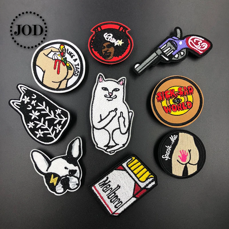 Кот Rip Dip вышитые нашивки для костюмы гладить на заплатка для одежды гладильная DIY аппликация шить наклейки тканевые нашивки супер@ 20