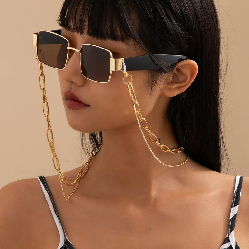 

2021 Layered Simple Sunglasses Chain For Women Trendy Lanyard Glasses Chain Holder On The Neck Necklace Sunglasses Cord Gifts