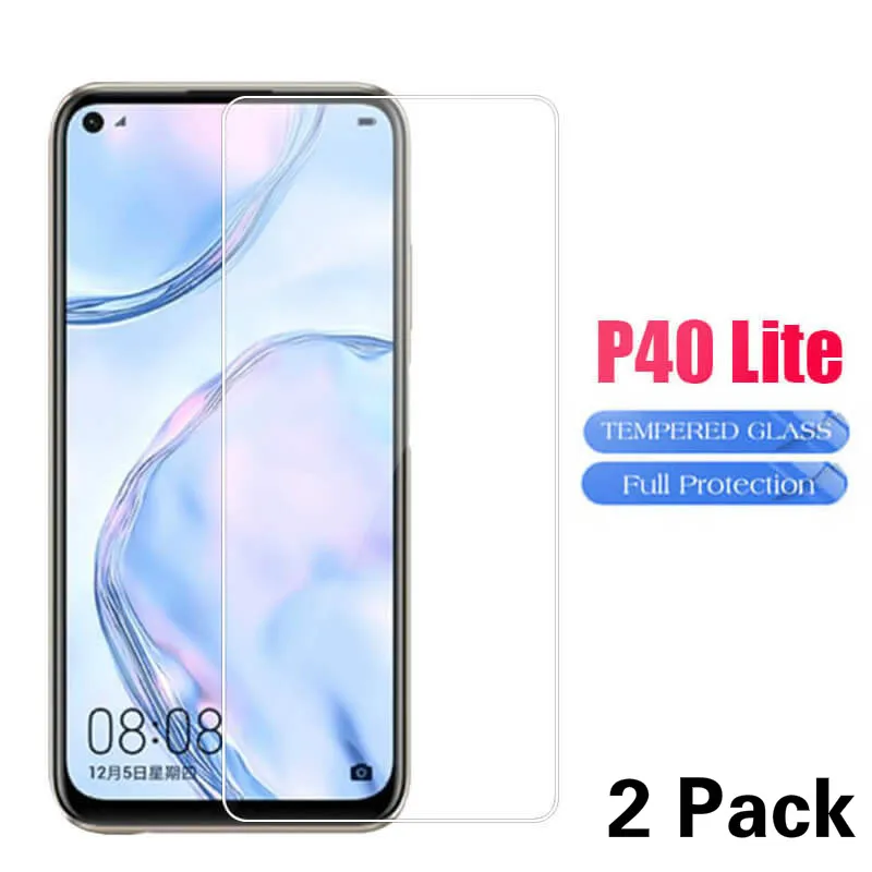 Оригинальное Защитное стекло для Huawei P40 Lite 2 шт. Защита экрана Hawei Light P 40 P40Lite