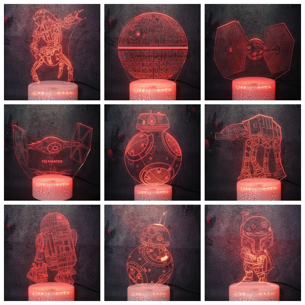 Звездные войны: Пробуждение силы из фильма Звездная смерти битва дроид BB8 модель