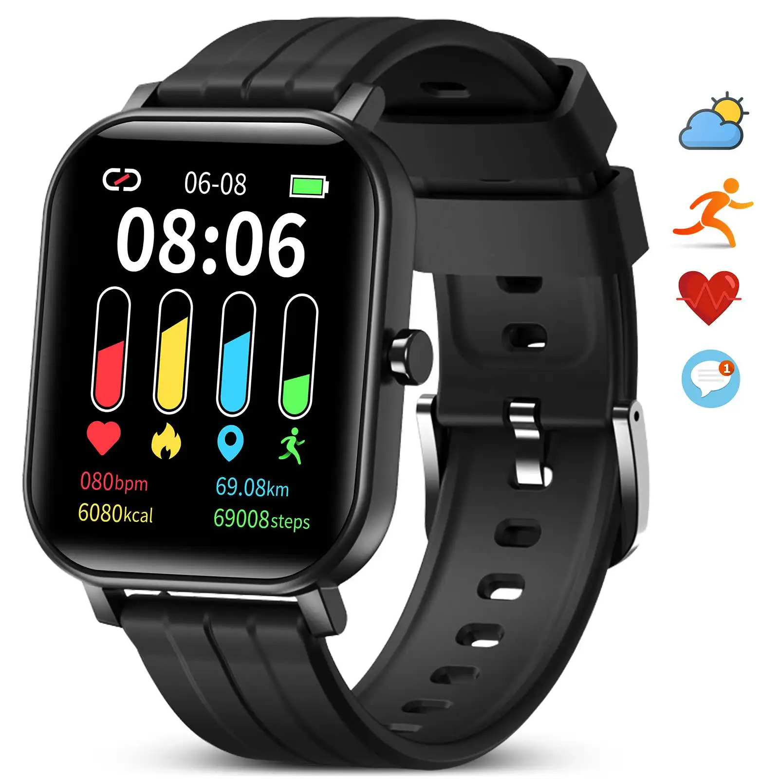 S10 Smart Watch Women Fitness Sports Tracker Wristband Smart Watches for Men Heart Rate Monitor Bracelet for Android iOS Phone smart watch bluetooth men women smart digital fitness bracelet wristband heart rate monitor message reminder for ios android