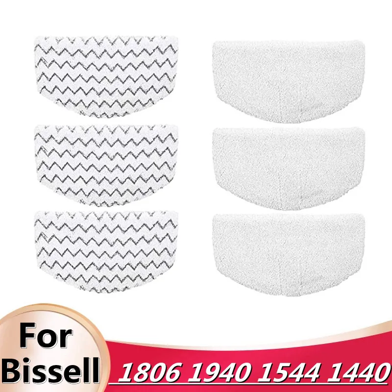 

Brand New Steam Mop Pads Compatible Bissell PowerFresh 1806 1940 1544 1440 Series, Replacement Part Model #5938#203-2633