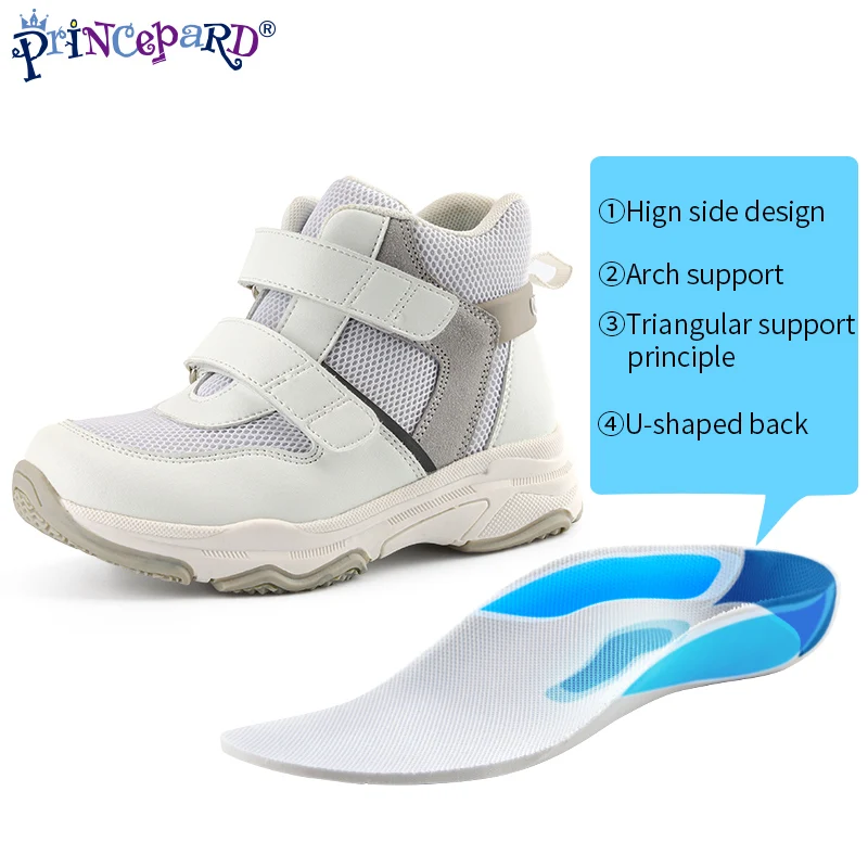 Zapatillas ortop&eacute;dicas Princepard para ni&ntilde;os y ni&ntilde;as, zapatos con soporte para ARCO, plantilla de pie plano, calzado deportivo informal para correr, oto&ntilde;o y primavera-1