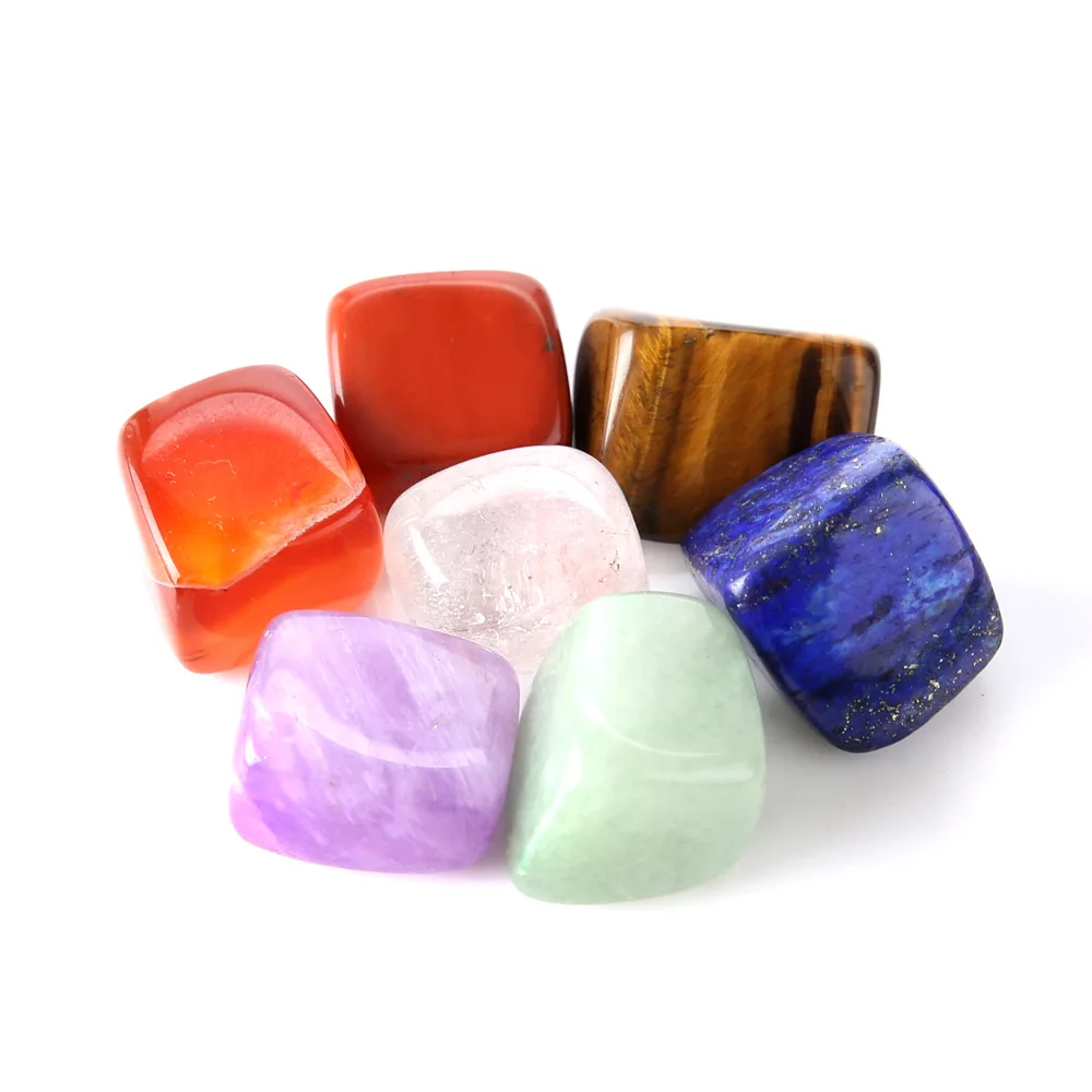 Комплект асимметричных натуральных кристаллов чакр Йога Энергия семь чакр камень от AliExpress WW