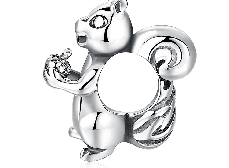 JewelryPalace 925 пробы серебро Прекрасный Белка Шарм бусины для Для женщин Новая горячая Распродажа красивые подарки Модные украшения