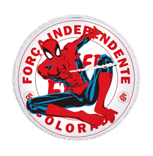 Spiderman 4 Пляжное полотенце из микрофибры с рисунком Минни Микки Мауса, Стич спадермана Софии, спортивное банное полотенце с кисточками для детей, мам - Цвет: Spiderman 4