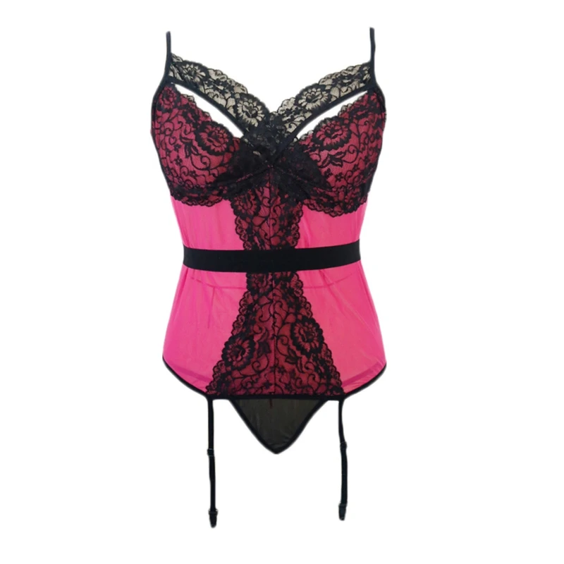 Сексуальное нижнее белье из шелковой пряжи большого размера с глубоким v