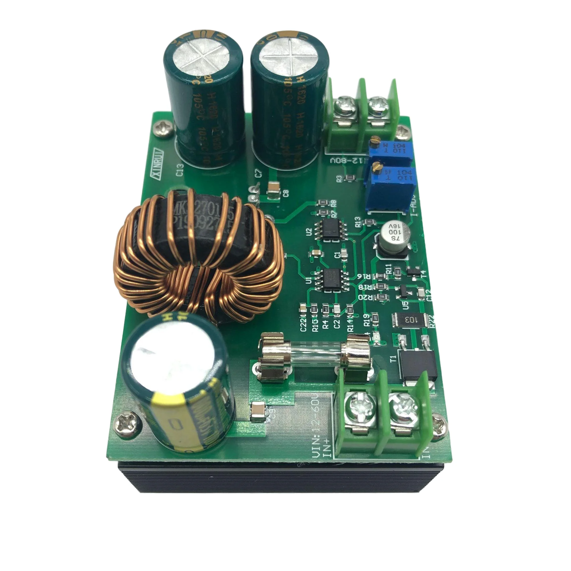 Автомобильный источник питания DC-DC 600W 10-60V to 12-80V Boost Converter Step-up Module