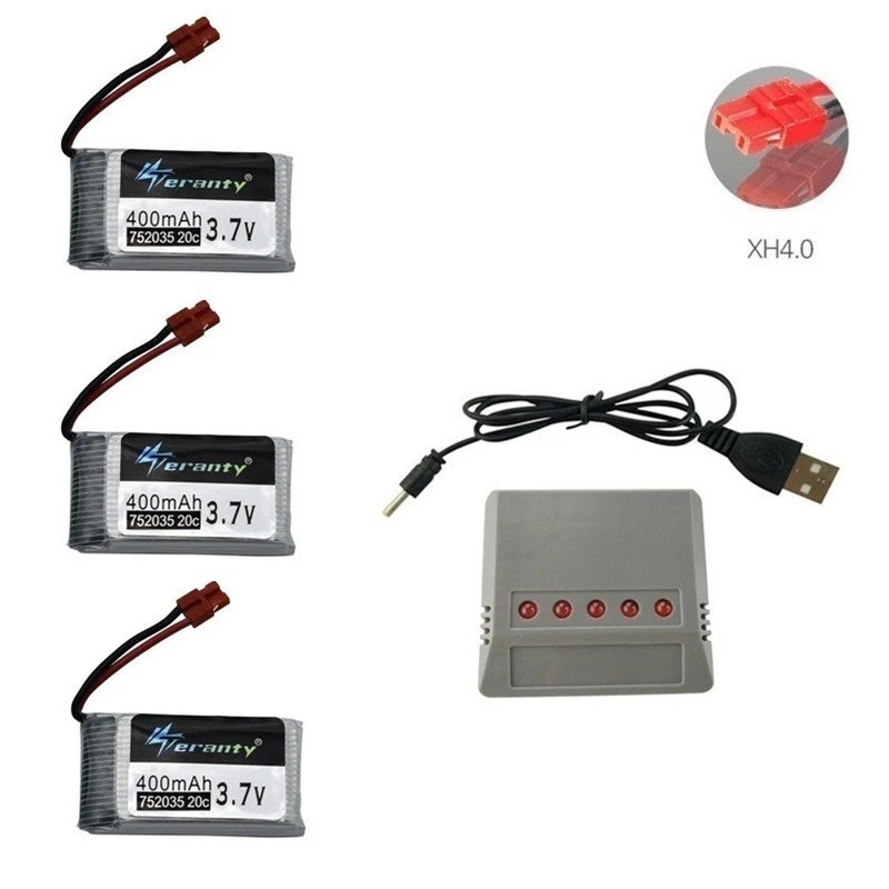 3,7 V 400mah Lipo батарея+ зарядное устройство для SYMA X15 X5A-1 X15C X15W RC Дрон вертолет запасные части 3,7 v перезаряжаемая батарея 702035 - Цвет: White