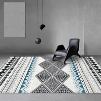 modern boho style geometric parlor floor mats soft sofa table blanket living room beside morocco area rugs kids play carpet