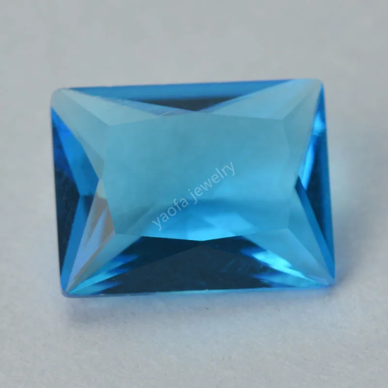 Оптовая продажа 2x3 ~ 13x18 мм темно браслетов с синим морским камнем Acquamarine Цвет