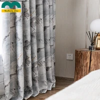 2022 new modern curtains for living dining room bedroom window blackout double sided printed curtain customized drapes