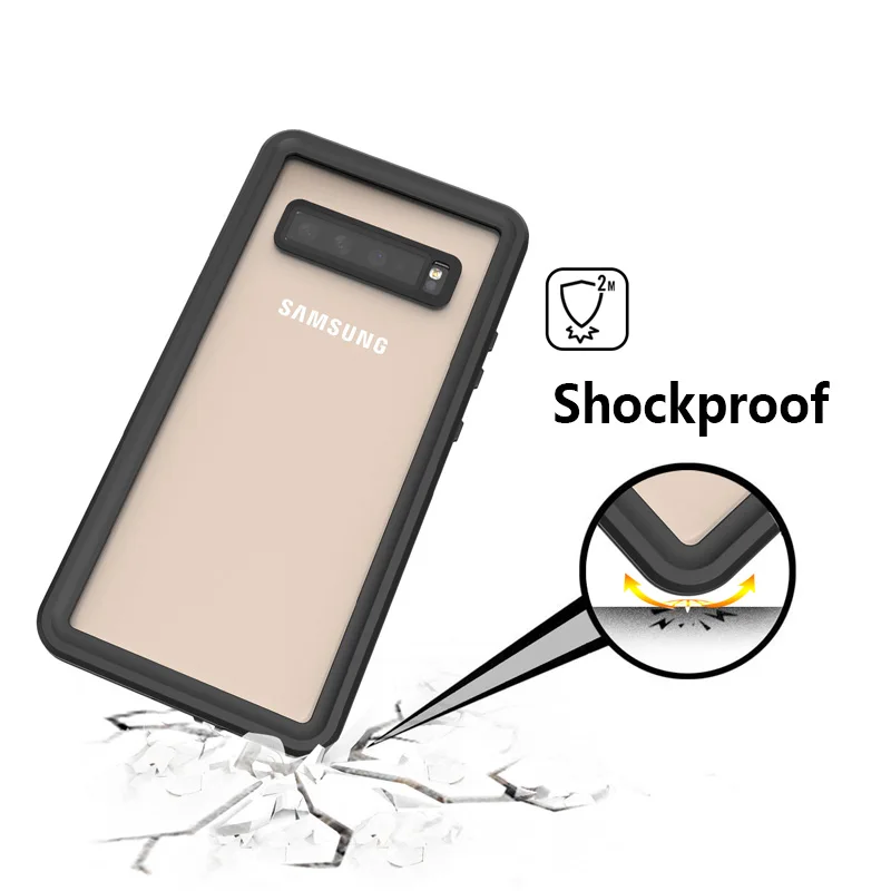 Водонепроницаемый чехол для Samsung Galaxy S10 5G IP68 водонепроницаемый плавания дайвинга