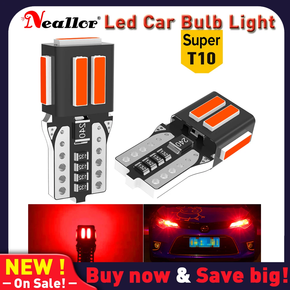 

Светодиодсветодиодный CAN-шина T10 W5W, 2 шт., 194, 168 светодиодов